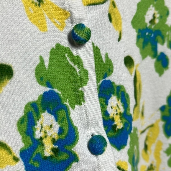 2-Elementz cardigan spring easter cardigans size xl euc long sleeve floral print - Picture 3 of 14